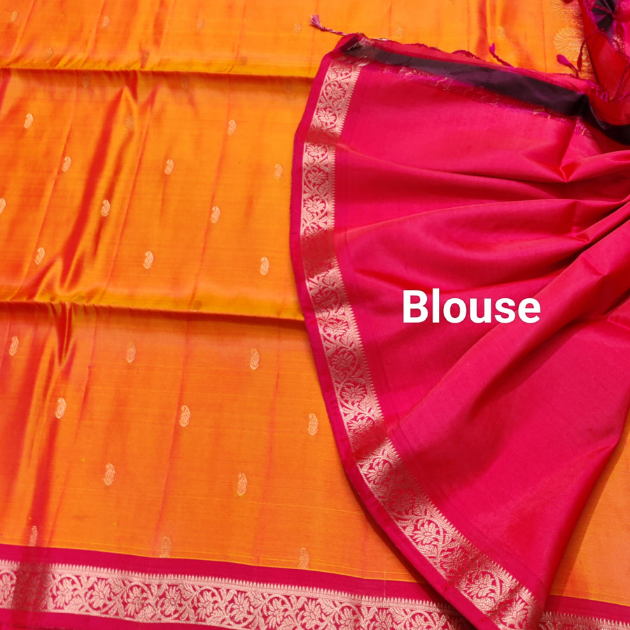Vintage Lightweight small border pattu - LWP428