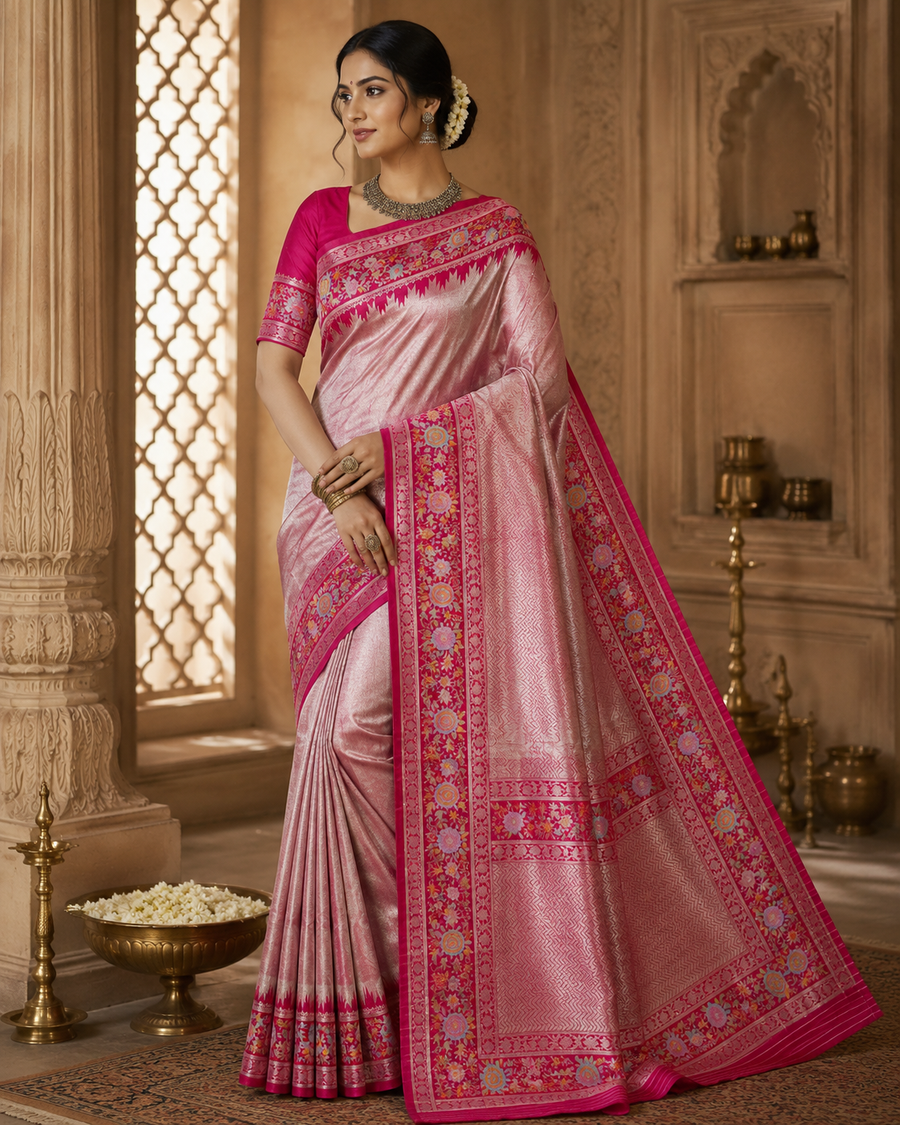 Banaras Tissue Paithani silk saree - BRS20