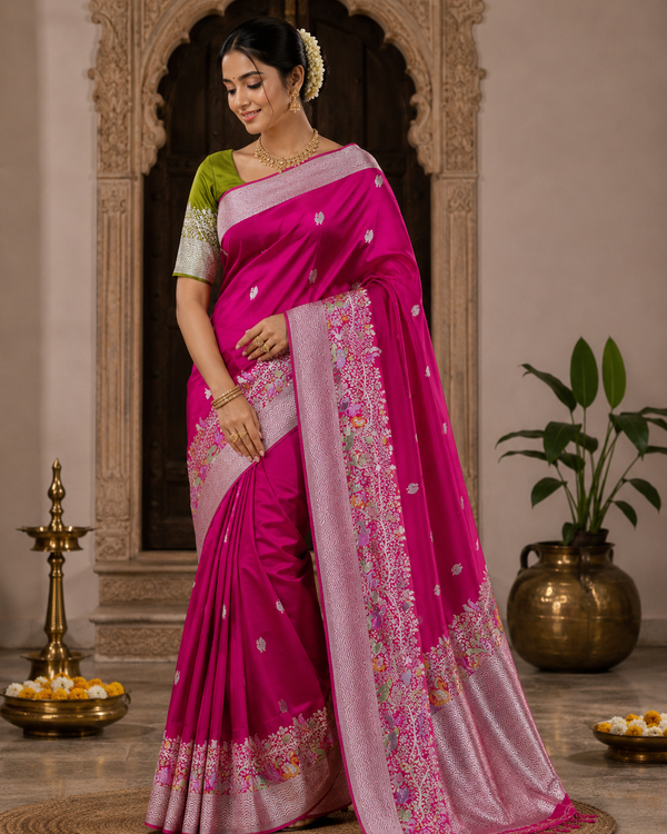 Mashru satin Silk Saree- MS25