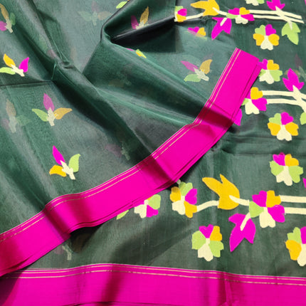 Jamdani handloom pure silk - JM04