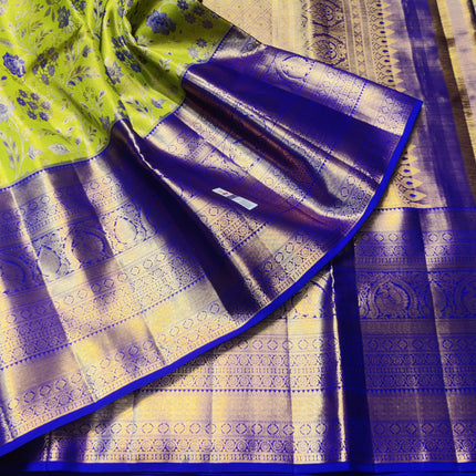 Kanchi Meenakari Brocade Pure handloom Silk Saree - KMP1782