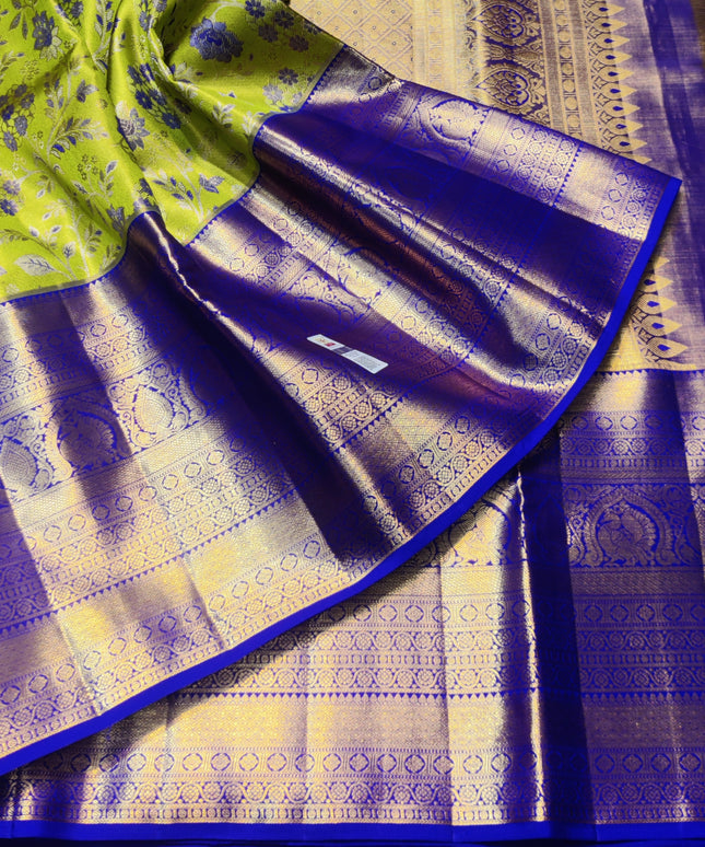 Kanchi Meenakari Brocade Pure handloom Silk Saree - KMP1782
