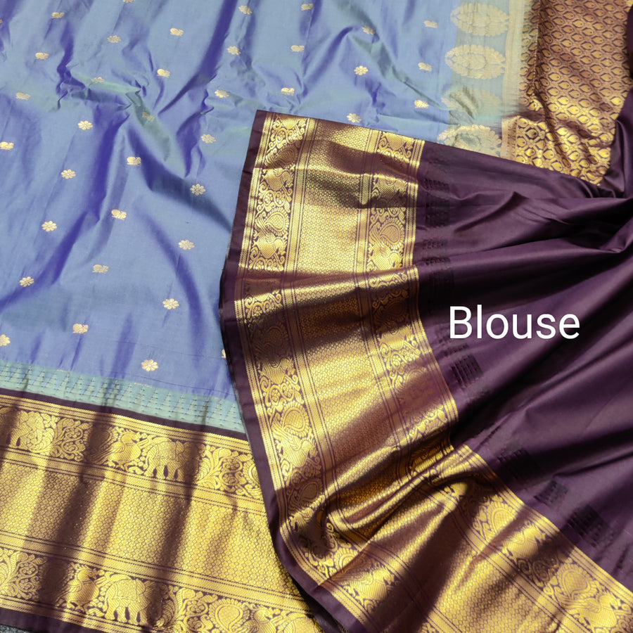 Gadwal Semi Silk Saree - GSM07
