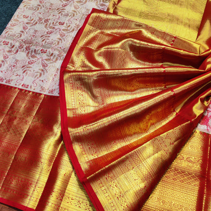 Kanchi Meenakari Brocade Pure handloom Silk Saree - KMP1792