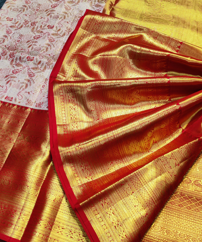 Kanchi Meenakari Brocade Pure handloom Silk Saree - KMP1792