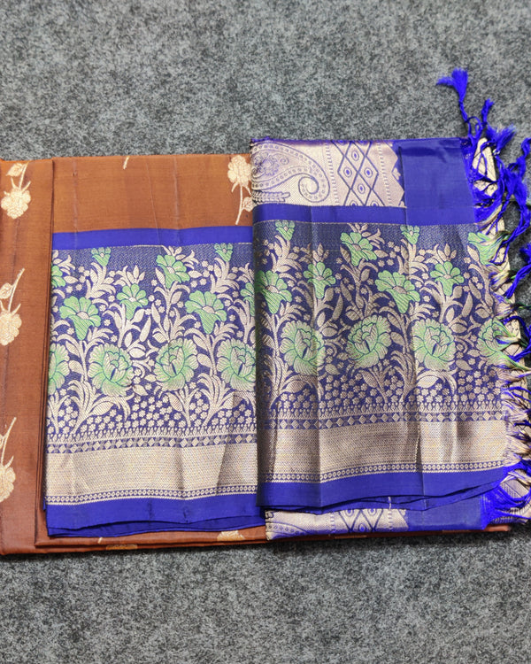 Meenakari kanchi lightweight pattu Saree - KMP133