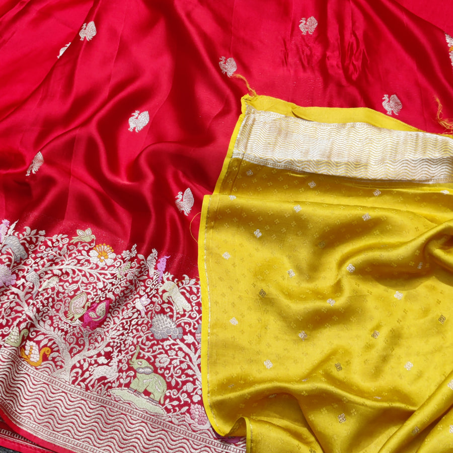 Mashru satin Silk Saree- MS23