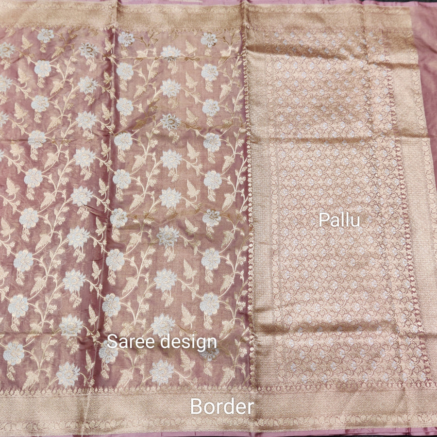 Banaras Tissue Allover Meenakari - BRS46