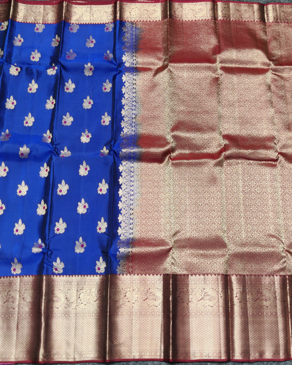 Kanchi Vintage Gap border pattu - KMP247 alternate view