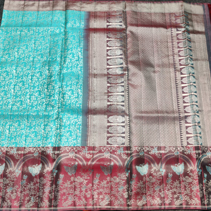Kanchi Meenakari Brocade Pure handloom Silk Saree - KMP1976