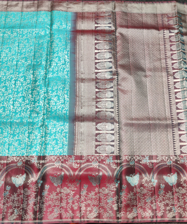 Kanchi Meenakari Brocade Pure handloom Silk Saree - KMP1976