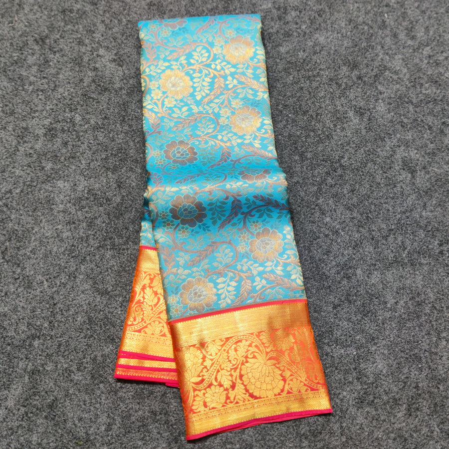 Kanchi Meenakari Brocade Pure handloom Silk Saree - KMP3201