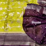 Chinon crepe silk saree -C21