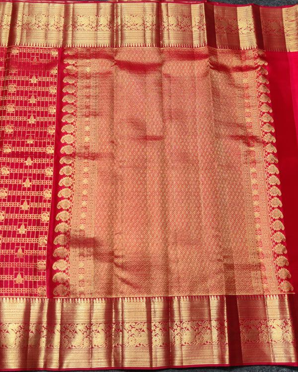Kanchi Vintage Handloom Pattu Saree - KMP61 alternate view