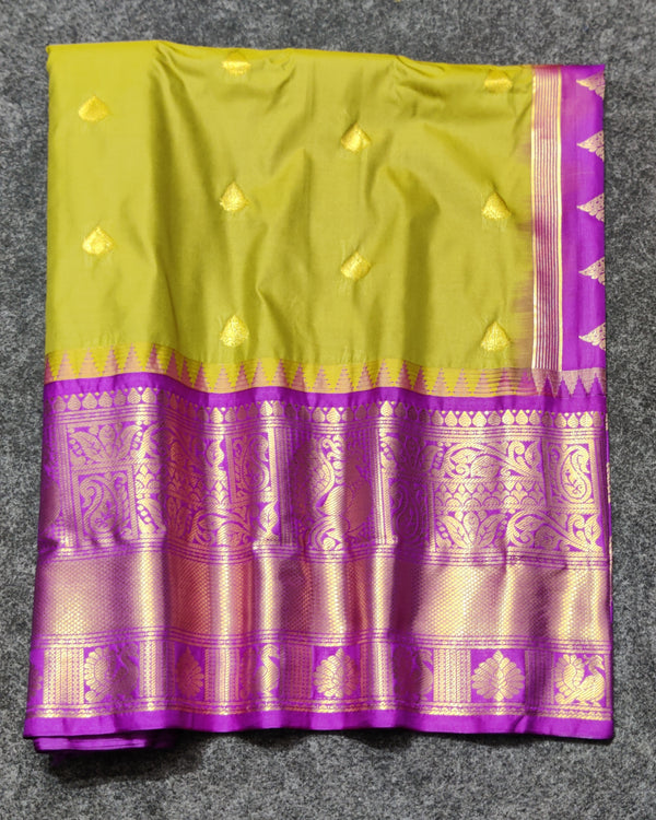 Gadwal Semi Silk Saree - GSM06