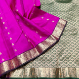 Kanchipattu small border saree - KMP204