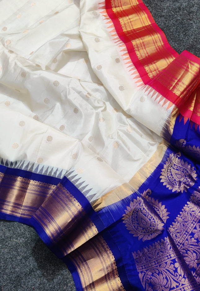 Gadwal Gangajamuna Pure silk saree - GPS176