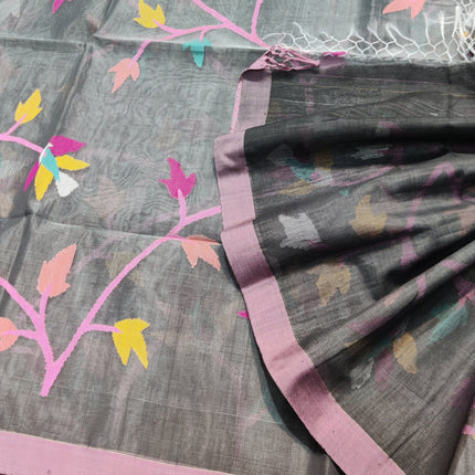 Jamdani handloom pure silk - JM11