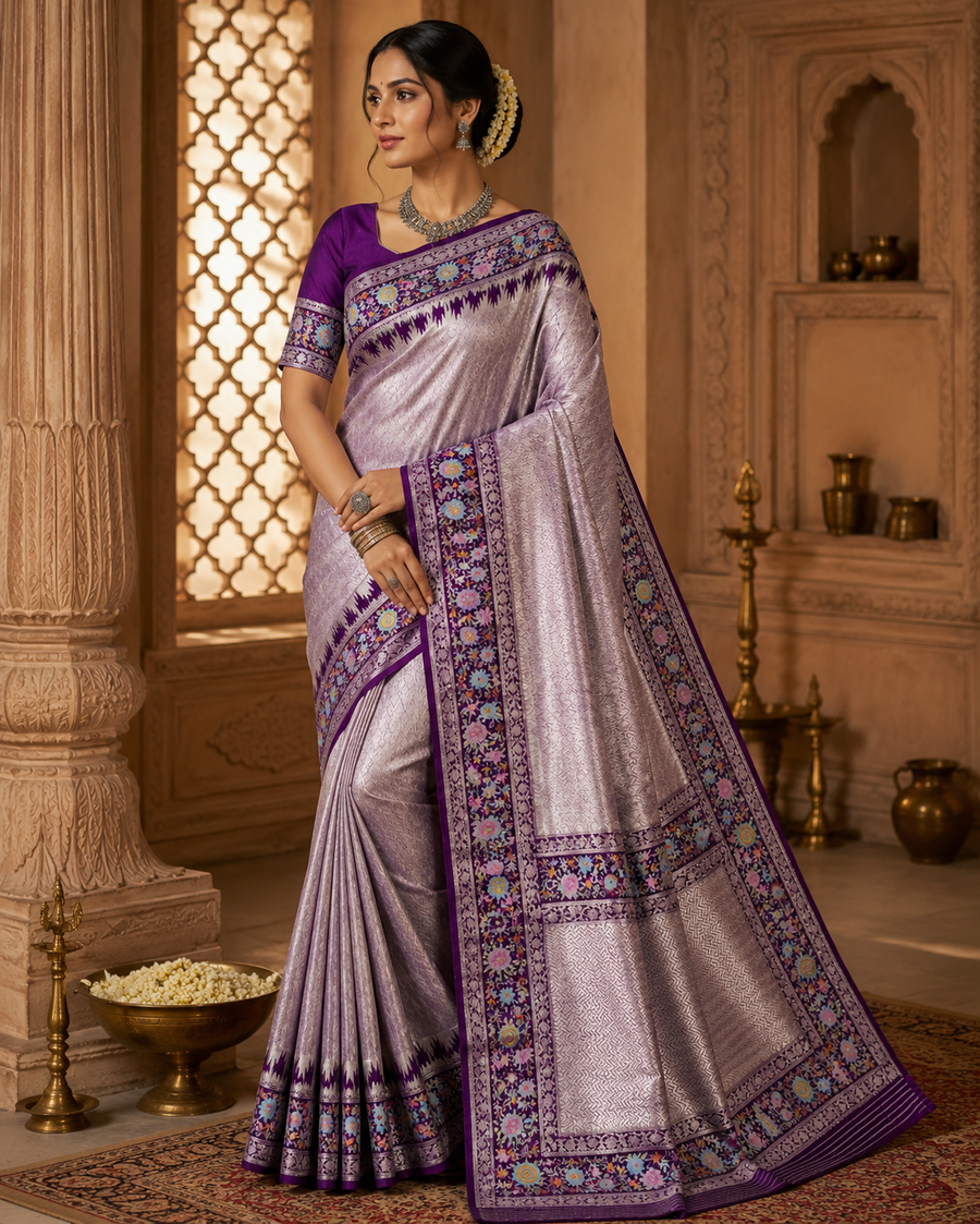 Banaras Tissue Paithani silk saree - BRS24