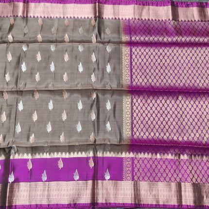 Lightweight pattu Scurt Border Saree - LWP86