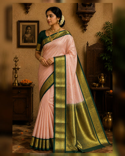 50% off Kanchi kuttu vintage Handloom saree - KMP69