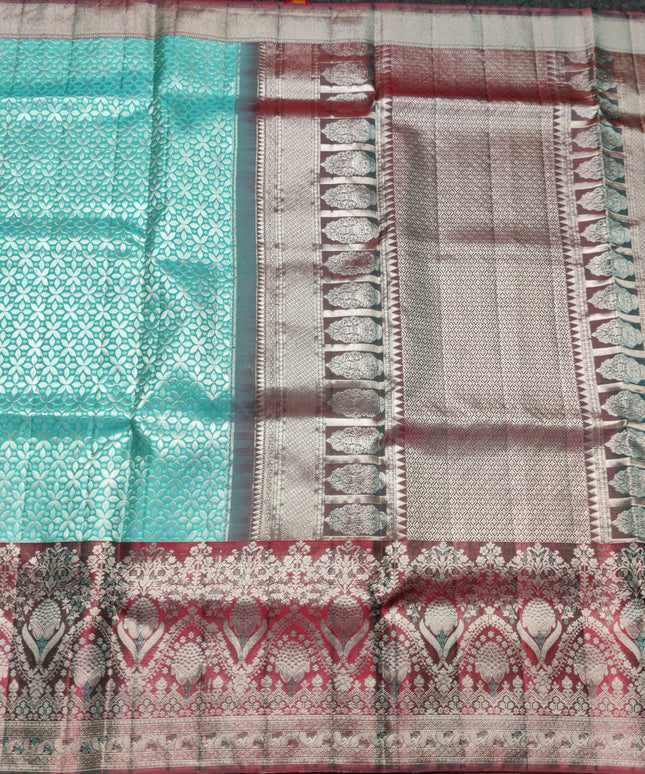 Kanchi Meenakari Brocade Pure handloom Silk Saree - KMP1981