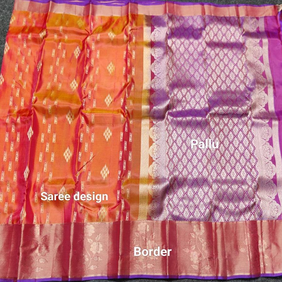 Lightweight pattu Scurt Border Saree - LWP414