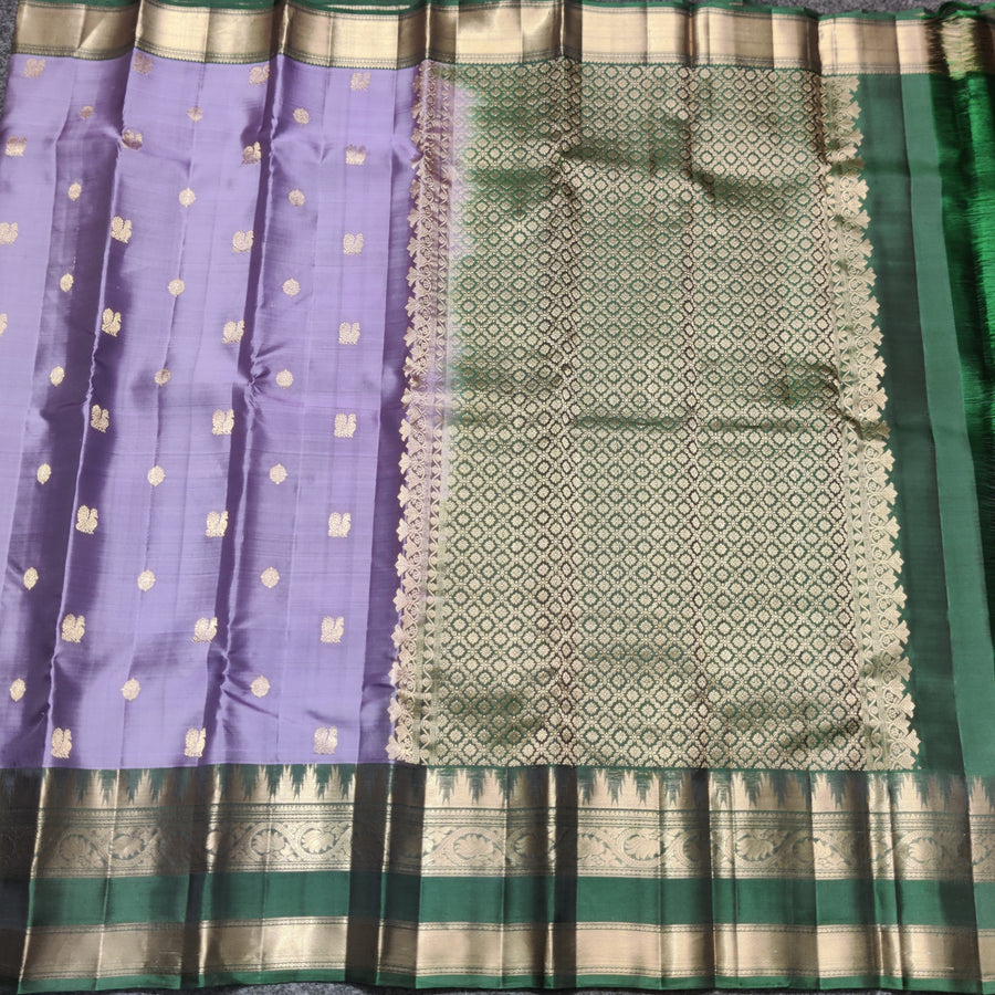 Kanchi Vintage Gap border pattu - KMP291
