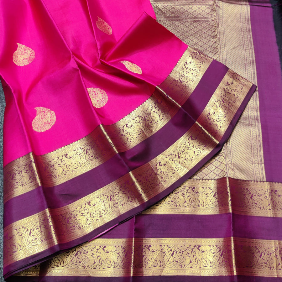 50% off Kanchi kuttu vintage Handloom saree - KMP62