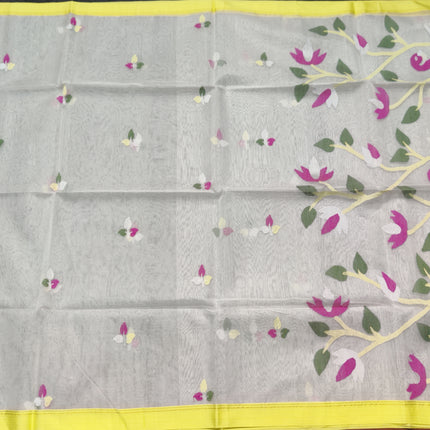 Jamdani handloom pure silk - JM03