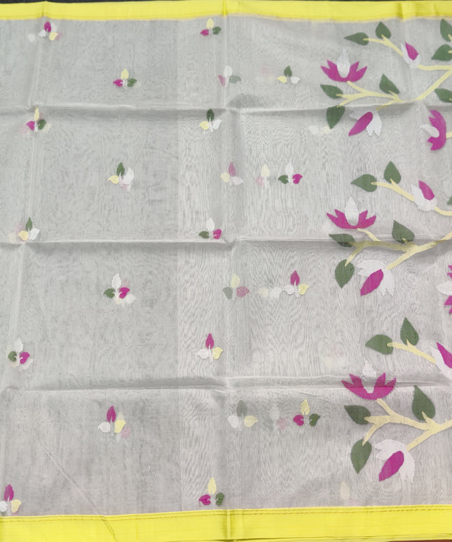 Jamdani handloom pure silk - JM03