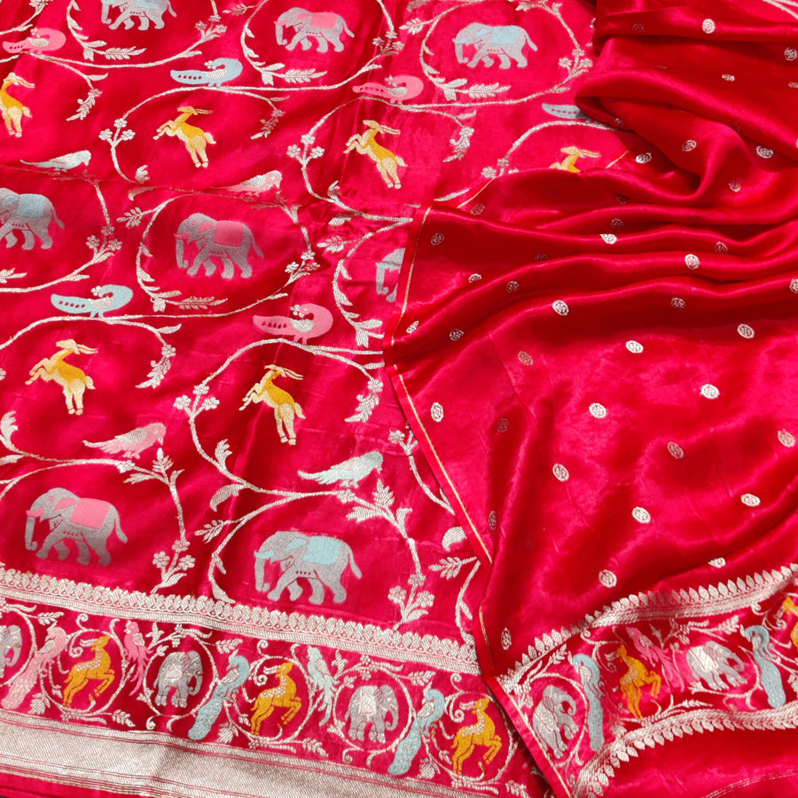 Mashru satin Silk Saree- MS52