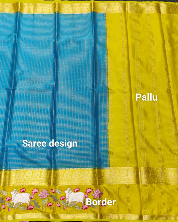 Semi crepe silk saree - SC07 alternate view