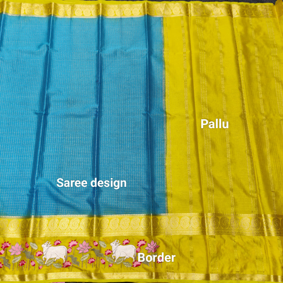 Semi crepe silk saree - SC07