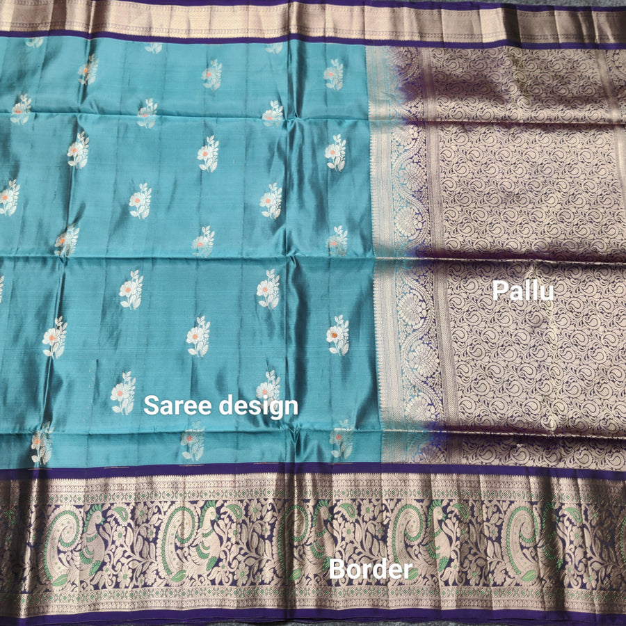 Meenakari kanchi lightweight pattu Saree - KMP149