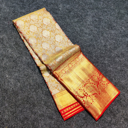 Kanchi Pattu Wedding Sarees @30% Off -KMP970