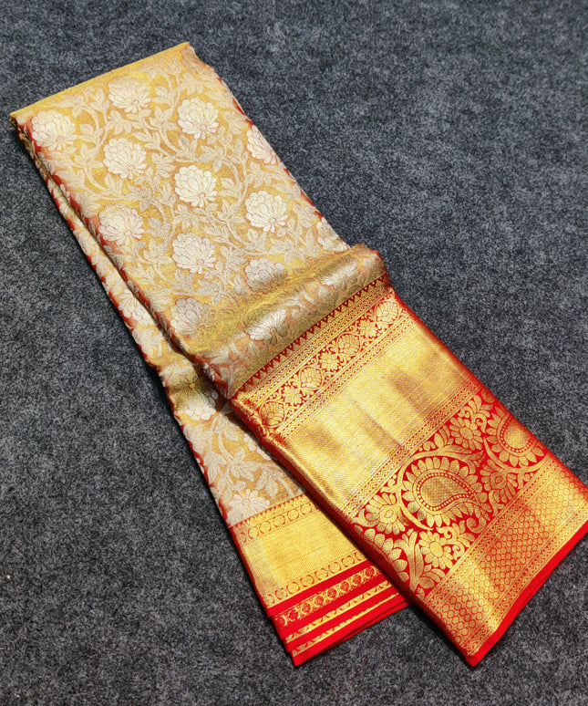 Kanchi Pattu Wedding Sarees @30% Off -KMP970