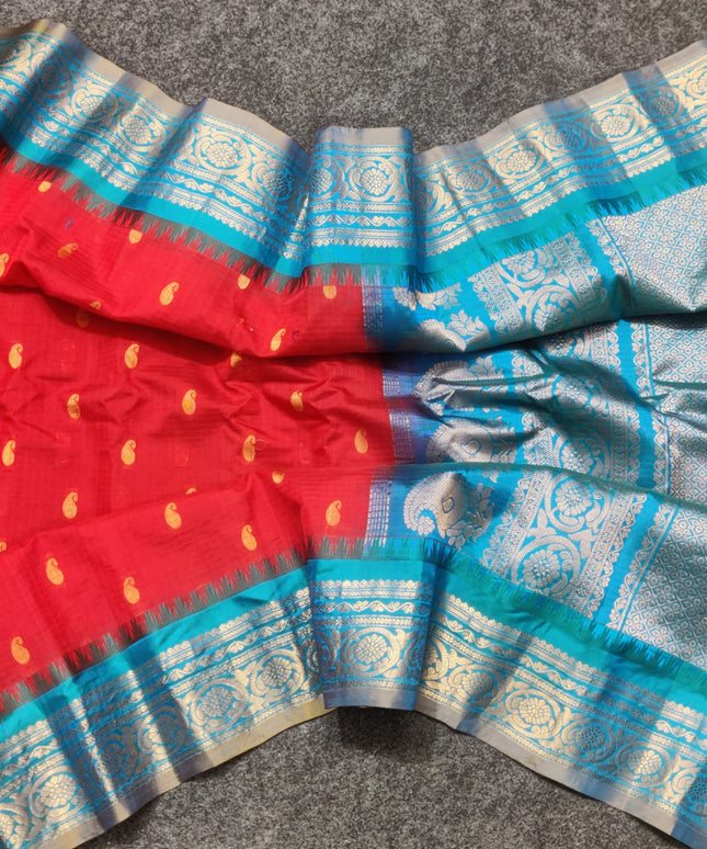 Gadwal Handloom Sico Silk Saree - GS166
