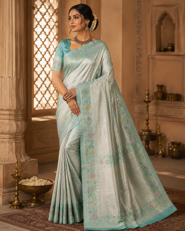 Banaras Tissue Paithani silk saree - BRS21