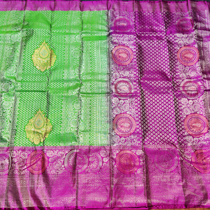 Kanchi pattu half fine Bridal Saree - HF08