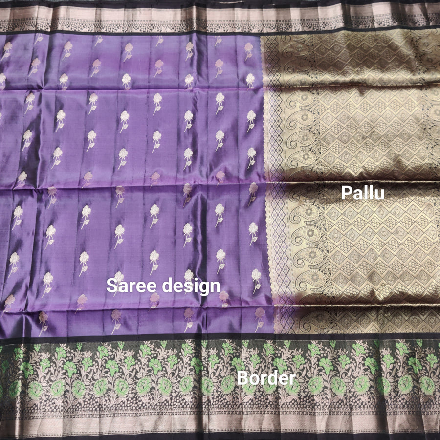 Meenakari kanchi lightweight pattu Saree - KMP147