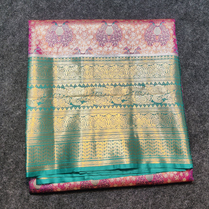 Kanchi pattu half fine Bridal Saree -HF262
