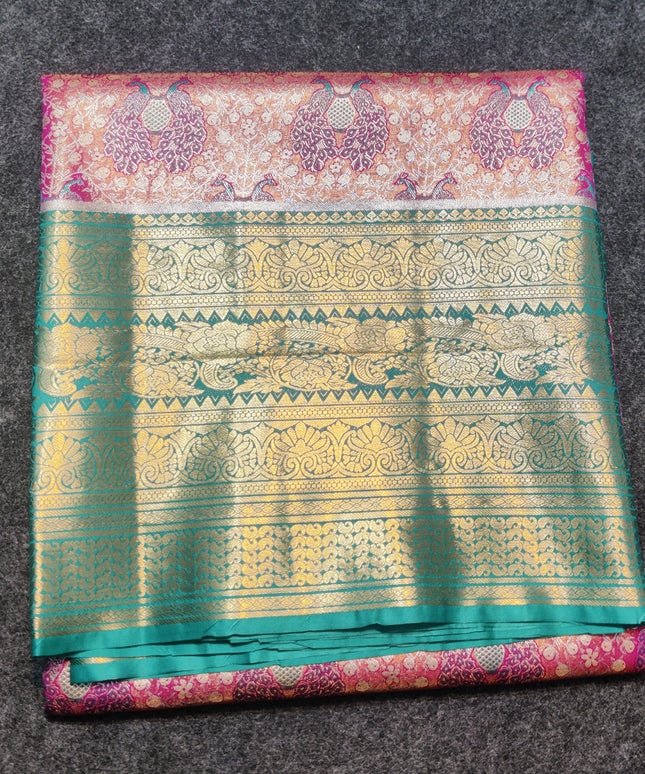 Kanchi pattu half fine Bridal Saree -HF262