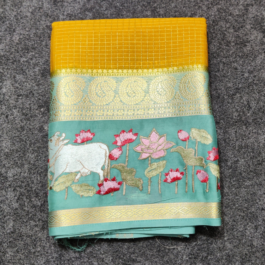 Semi crepe silk saree - SC09