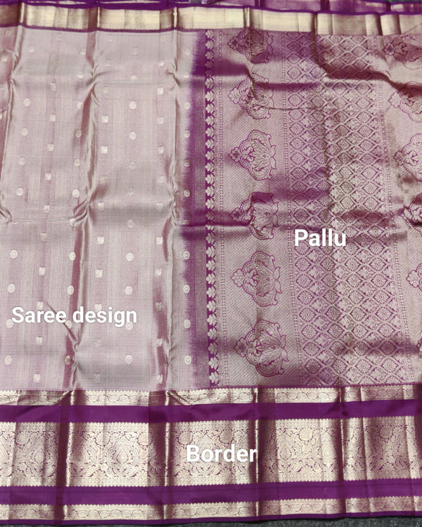 Kanchi Vintage Gap border pattu - KMP103 alternate view