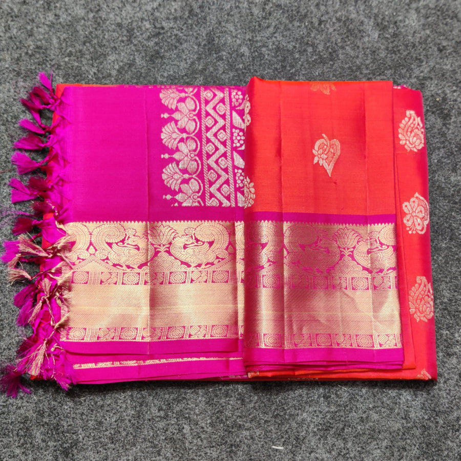 Meenakari kanchi lightweight pattu Saree - KMP27