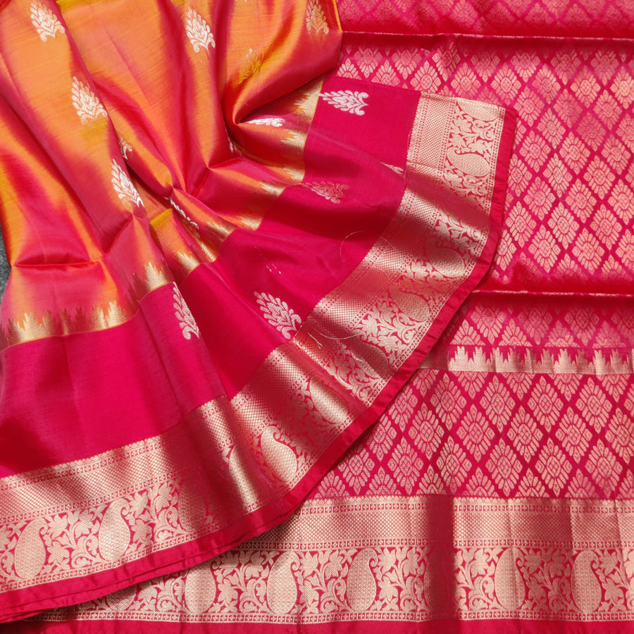 Lightweight pattu Scurt Border Saree - LWP356