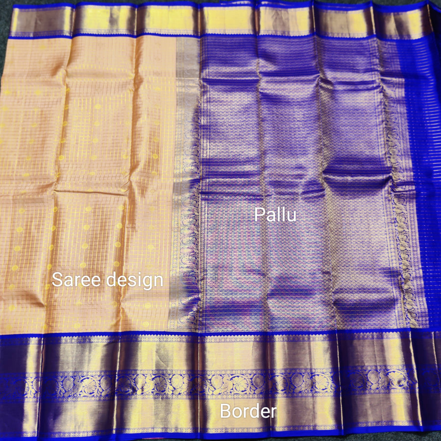 50% off Kanchi kuttu vintage Handloom saree - KMP90
