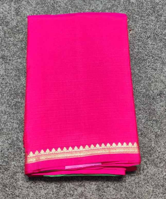 Kanchi pattu small border saree - KMP2028