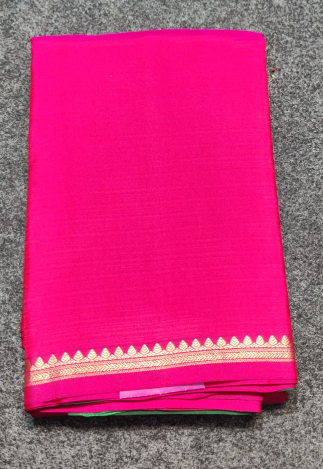 Kanchi pattu small border saree - KMP2028
